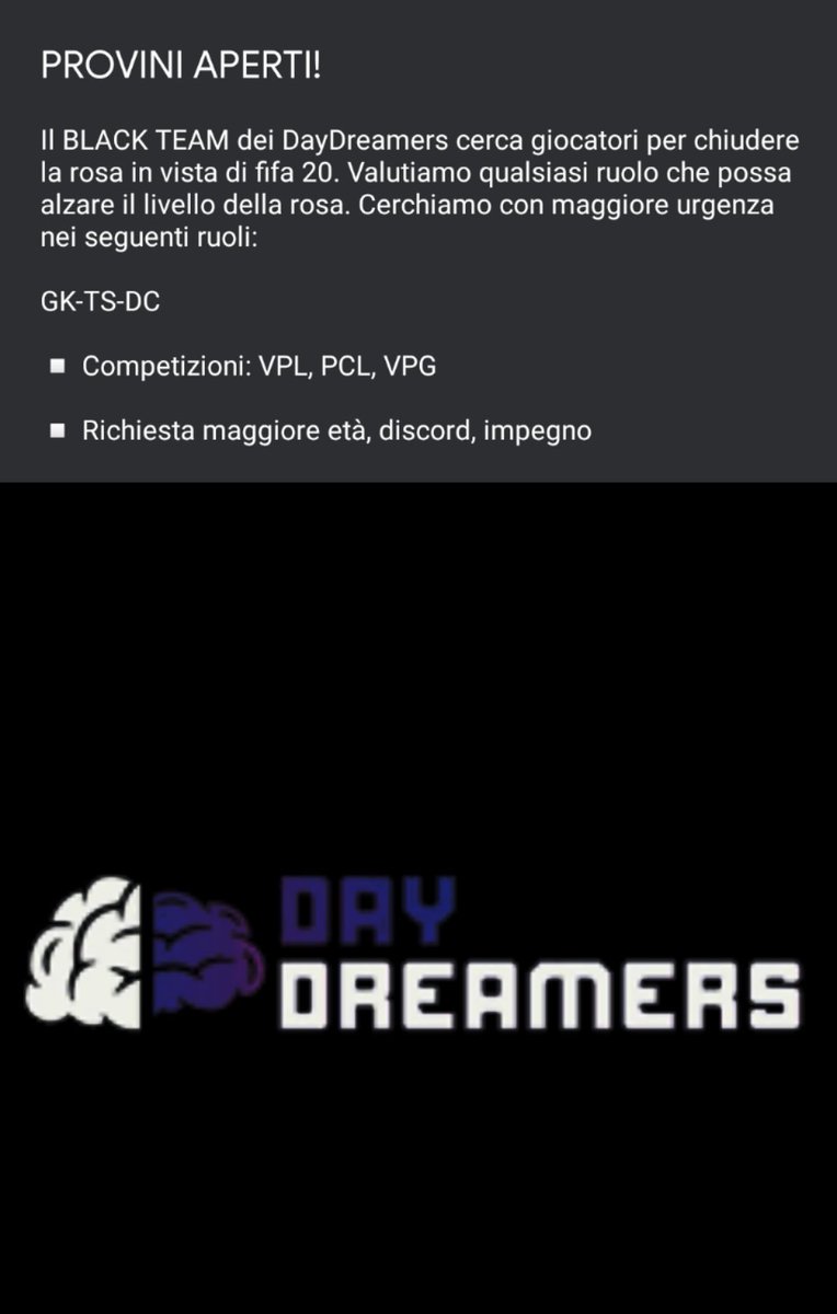 PROVINI APERTI!

@MercatoVPL @ProClubRetwitt <a href="/RetwittoProClub/">Calciomercato Pro Club</a> @ProClubiTaly <a href="/ProclubP/">Proclub Procuratore</a> <a href="/ProClubITA/">ProClub ITA</a> <a href="/LiveProclub/">Calciomercato ProClub (live)</a> <a href="/pctransfermarkt/">🇮🇹 PRO CLUBS TRANSFERMARKT🔍</a> <a href="/MercatoFifaPro/">🇮🇹 𝗠𝗲𝗿𝗰𝗮𝘁𝗼 𝔽𝕚𝕗𝕒 ℙ𝕣𝕠 💜</a> <a href="/CercoProClub/">CercoProClub</a>

⬇️⬇️⬇️⬇️⬇️⬇️⬇️