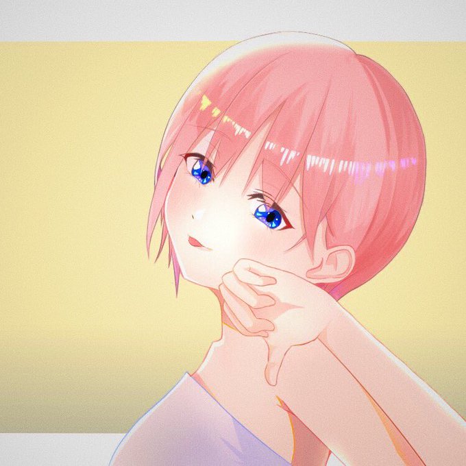 はやか🌷さんがTwitterに投稿した中野一花(五等分の花嫁)のイラスト。