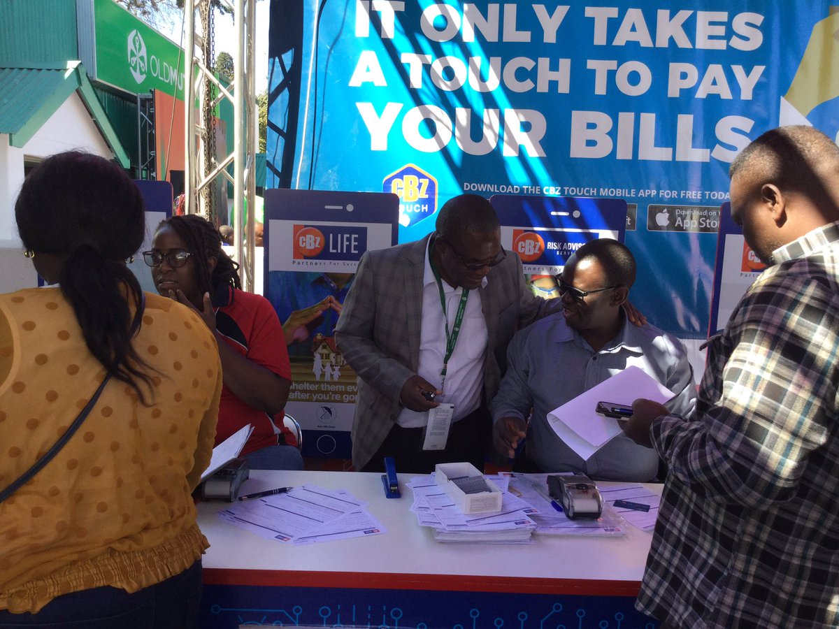 CBZHoldings's tweet photo. Visit our stand and open an account, refer a friend and get rewarded with a gift, courtesy of your #PartnersForSuccess, “winners of the Best Stand Display in the Financial Service Sector”. Move over to the best. @StarfmZimbabwe or stay with the best. @DailyNewsZim https://t.co/P9cwfN1uva