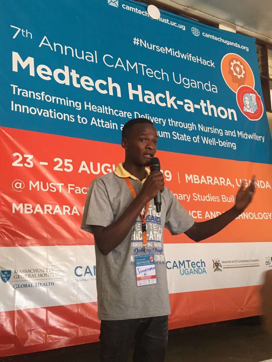 CamtechUganda's tweet image. Participant pitches have begun! We are identifying issues in patient communication, medication delivery and more to start hacking on! #nursemidwifehack @CAMTechMGH @OlsonKristian1 @NursingNow2020