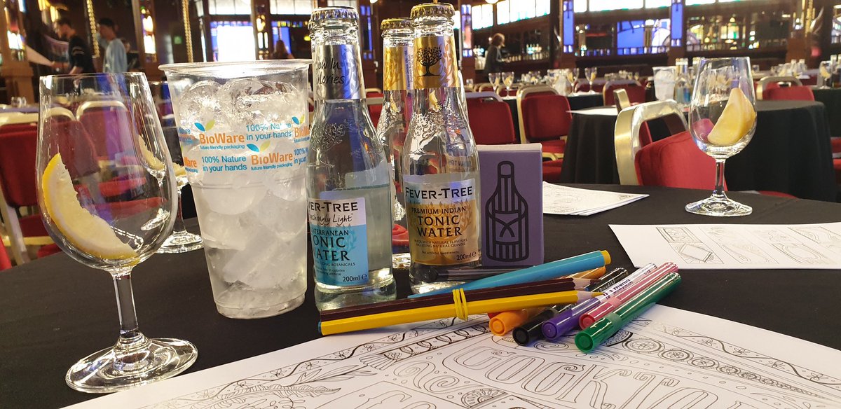 WineTubeMap's tweet photo. For those who've been asking... The @Edinburgh_Gin we served at @edbookfest cocktails and colouring in was their classic gin with earl grey and honey syrup and #seasidegin with @FeverTreeMixers Mediterranean tonic (and some local samphire) 🎨 @EilidhMuldoon https://t.co/egMK7q8o2Z
