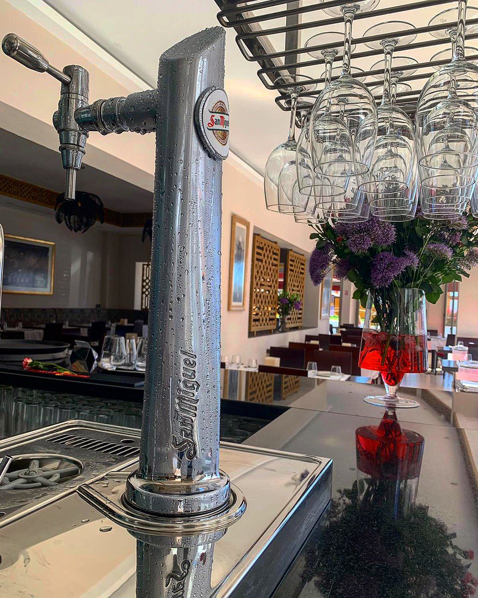 KhansBanus's tweet photo. Meanwhile in Khans... the San Miguel is chilled ready for a scorching Bank Holiday weekend. Come in an see us for a tasty Indian feast. Bookings on (34) 952814371 https://t.co/VHzdWBS6lR