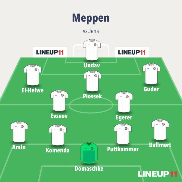 Scttysprts's tweet photo. Moin! Ich würde heute mit folgender Aufstellung spielen lassen. Egerer und Amin sind wieder fit, Kleinsorge würde ich aber nach seiner Verletzungspause noch nicht von Beginn an spielen lassen. Was meint ihr? #SVMFCC #NDSVM 🔵⚪️ https://t.co/Xj6ANNcfdU