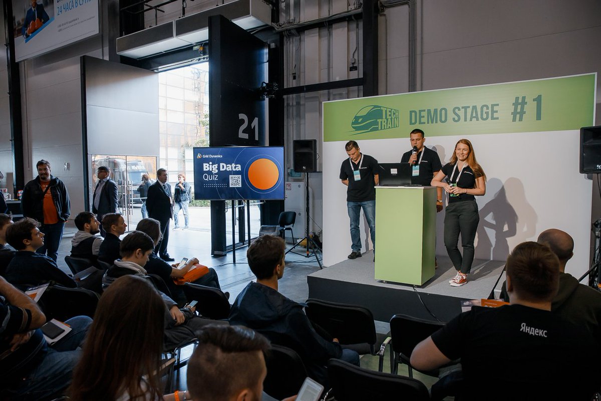 techtrainfest's tweet image. Андрей Зайцев (DotNetRu) рассказал о техническом интервью и приёмах, используемых при его проведении. А ребята из #griddynamics рассказали об активностях, которые будут происходить на их стенде.