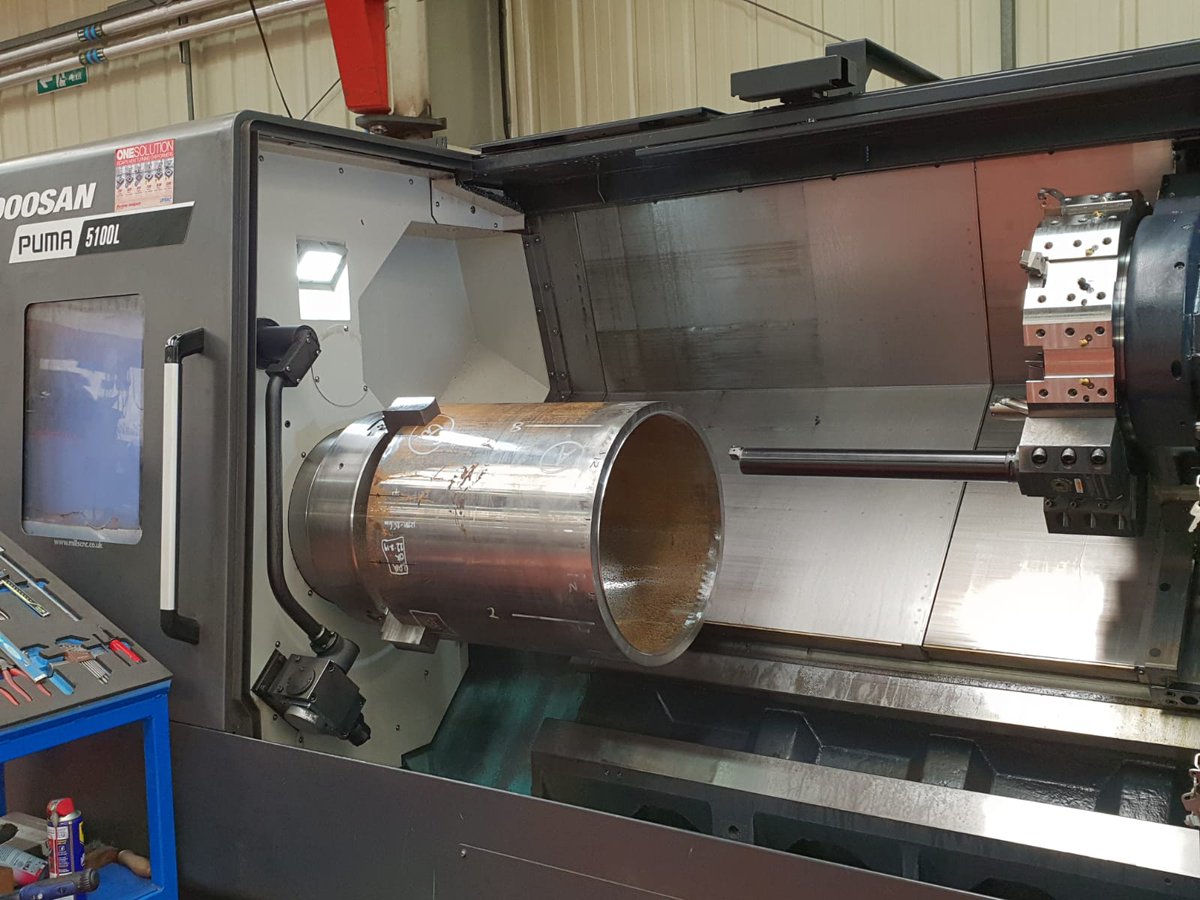 GlenheadEng's tweet photo. Biggest diameter yet 22". Not bad for a saturday morning!
#machining #doosanmachinetools #oilandgas https://t.co/YwJniJknGs