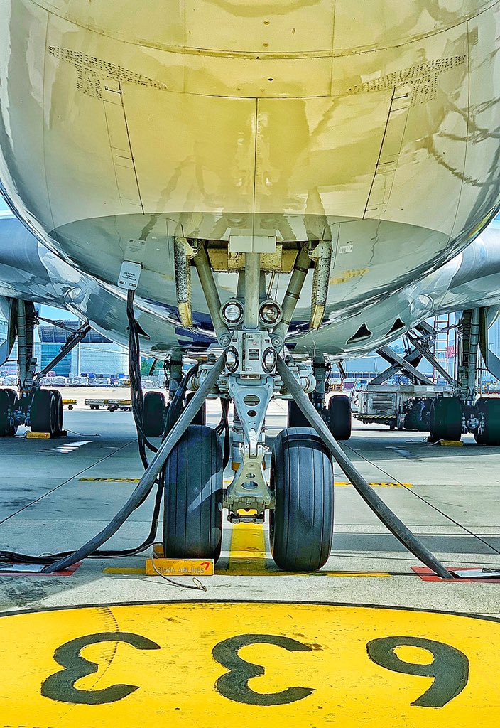I sincerely and deeply apologize for being 2 and 1/64th inches right of centerline on my parking job, and vow to never ever.....EVER let it happen again... #QueenOfTheSkies #B747 #airlinepilot <a href="/BoeingAirplanes/">Boeing Airplanes</a>