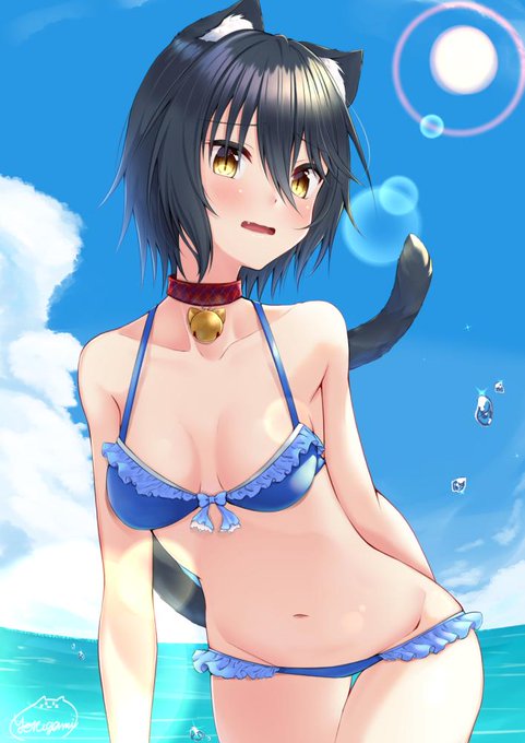 「なんでジロジロ見るのかなぁ…。さすがに恥ずかしいよ」 #オリジナル 