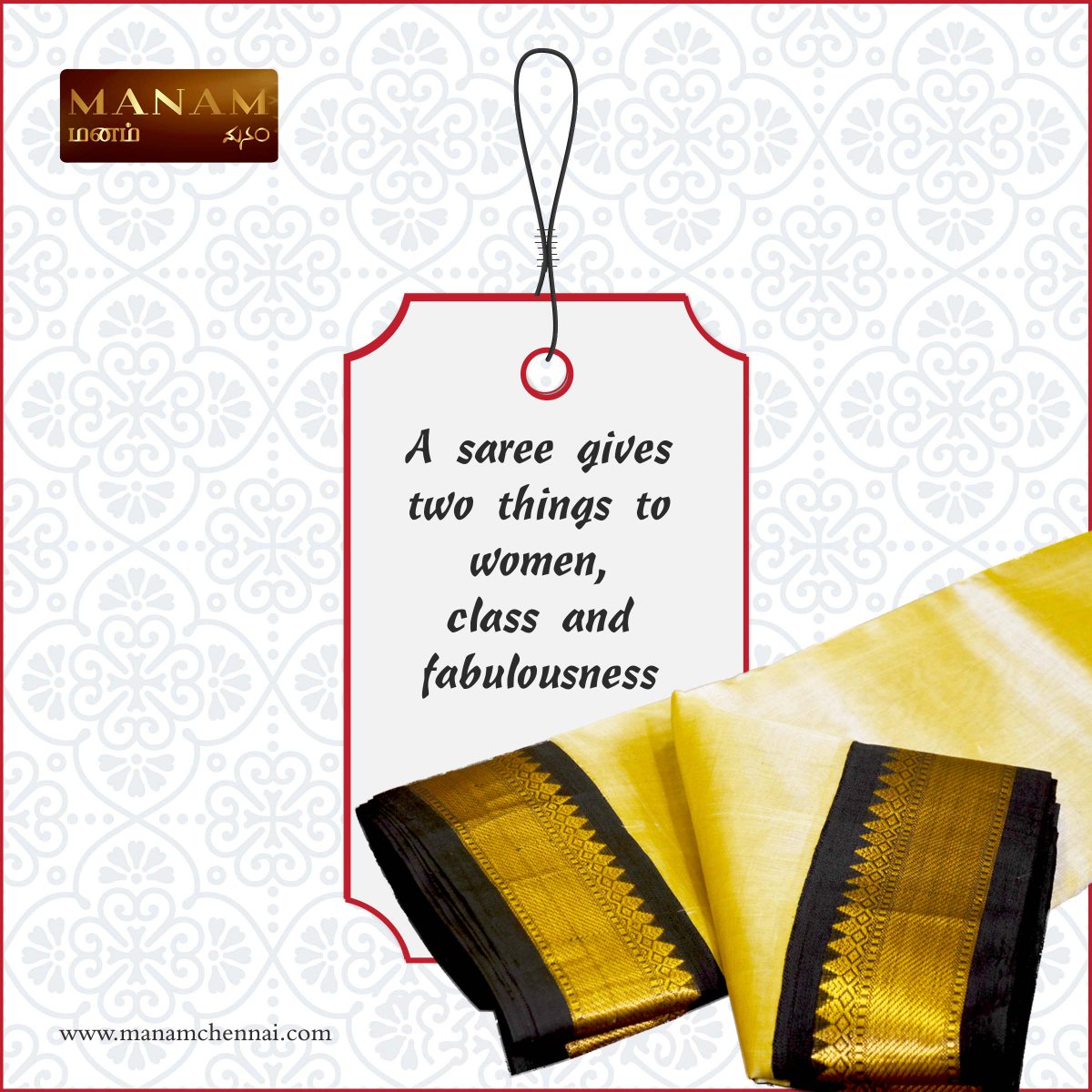 ManamHandlooms's tweet photo. A saree gives two things to women, class, and fabulousness

#Handloom #HandloomSarees #CustomizedWeddingSaree #Sarees #WomenEthnicWear #WeddingSaree #ManamSilks #ClassicCollections #HandCrafted #traditionalsaree #EthnicWear #fabuloussaree https://t.co/xDEqgsEJ3B