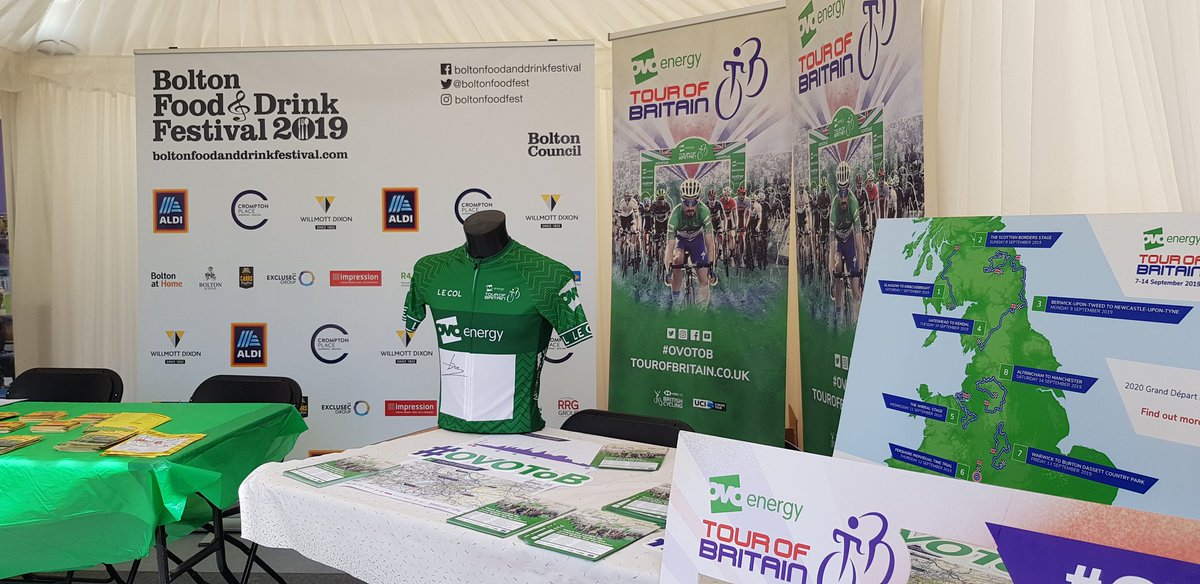 peterdhodges's tweet photo. Find out more about St8 of @TourofBritain @BoltonFoodFest today 🚴 #OVOToB https://t.co/Vfi6P7odso https://t.co/4mjjo5k3U7