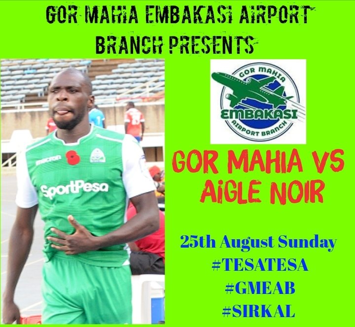 Gor_EmbaAbranch's tweet photo. Have you bought your ticket for tomorrow's big game..... Click here to get ticket at 200ksh....

https://t.co/Mi6mRoPGjq

@FCGorMahia @GMFTVMedia @GorMahiaFCNews @OfficialGMFC @GorMahia001 @MikeOkinyi @MukamiWambora @BernardNdong @YoshuaMakori https://t.co/sB9LJa0TIL