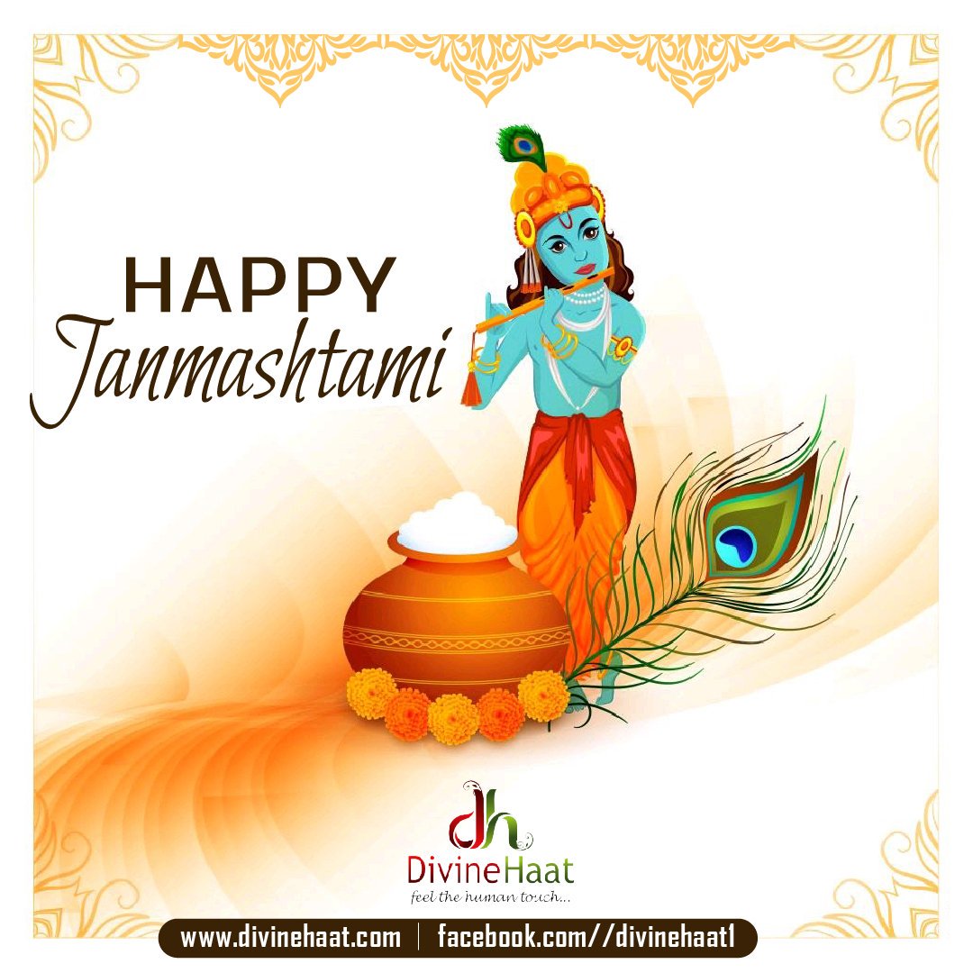 DivineHaat's tweet photo. On this Janmashtami, may Lord Krishna come to your house crawling on his little toes and take away all your worries and sorrows and bless you and your family. Happy Krishna Janmashtami!
#Divinehaat #CorporateGifting #HappyJanmashtami2019 
Visit: https://t.co/XiEkqMN0GM https://t.co/Cy1upmbhGP
