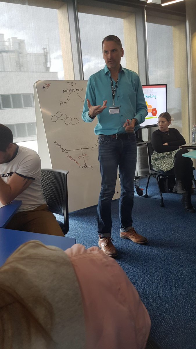 Professor Dirk Primus teaching a workshop on innovation &amp; design thinking during his year-long sabbatical in Australia.