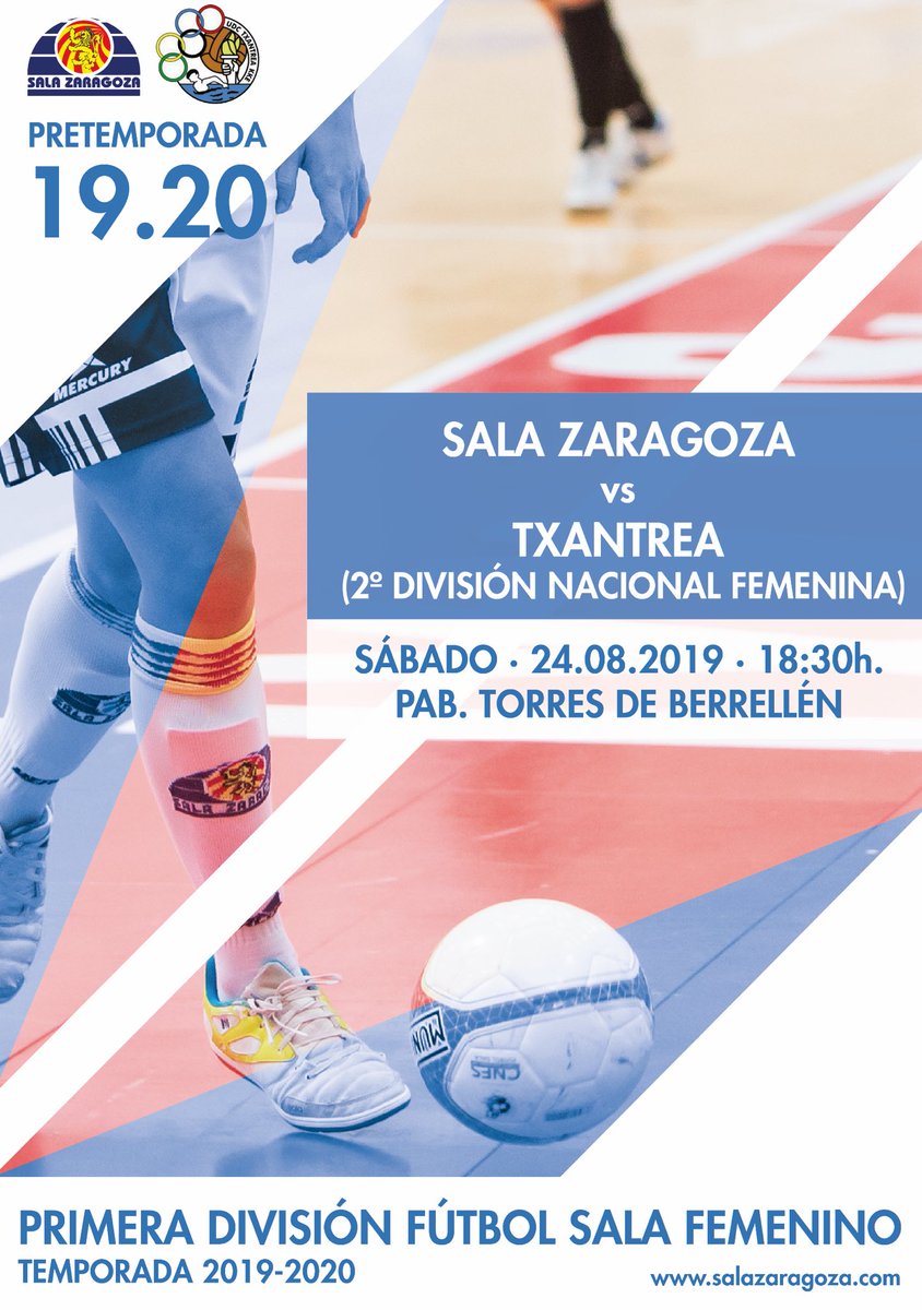 SalaZaragoza's tweet photo. ⚽️ I PRETEMPORADA

¡Esta tarde primer amistoso de la pretemporada!

🆚 @Txantrea_fsf
Segunda División femenina
📍 Torres de Berrellén
⏰ 18:30

¡Qué empiece el juego! https://t.co/E5WGXYwEM0