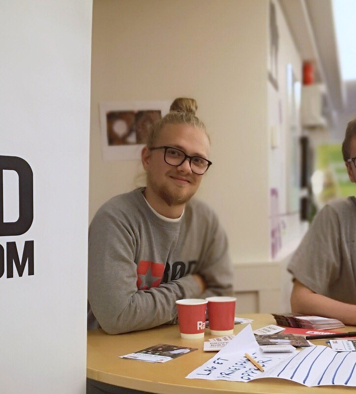 Rødt sender i år Vegard Holtås som representant til skoledebatten. #NGValg19