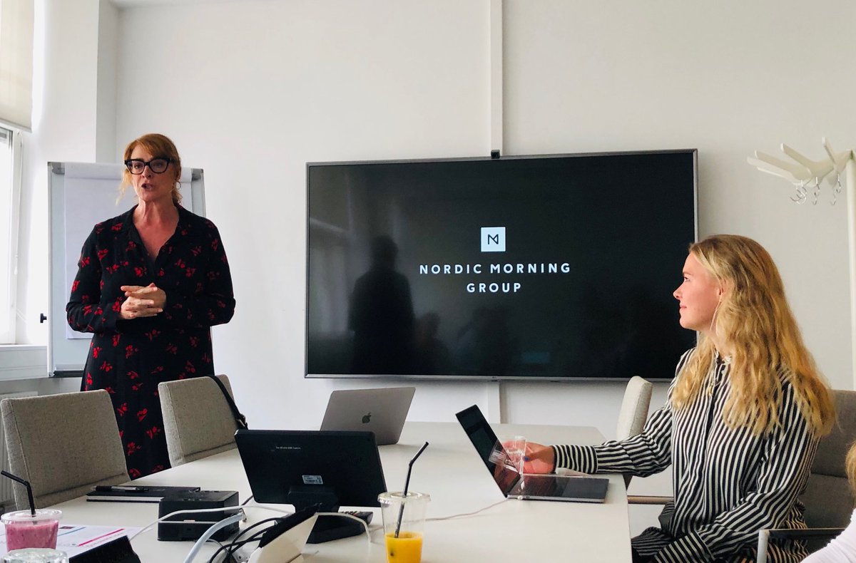 Day 3 #FabricLearnex - visiting @NordicMorning, #customercentered , #agile , #collaborative and #innovative culture - #designthinking, thank you Anne Årneby and Emma Modig, #LivingOrganizations  #FabricTeam