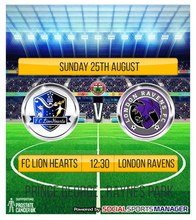 Last game before season starts.  Need to brush away a few cobwebs.  
<a href="/FCLionHearts/">@FCLionHearts</a> <a href="/SouthernSunday/">Southern Sunday Football League</a> <a href="/LondonRavensFC/">London Ravens FC</a>