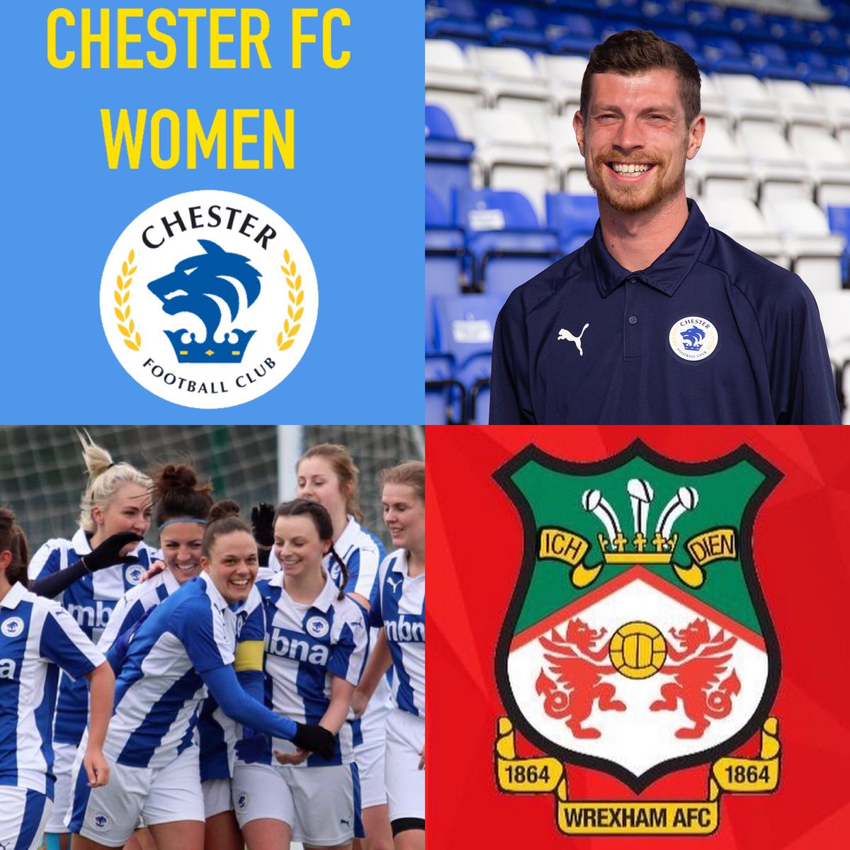 CFCWomens's tweet photo. ⚽️ | Tomorrow...
2pm, @BrioEPSV.
#chestervswrexham
#OurCityOurSeals
🔵⚪️ https://t.co/bvNsQ3kW8E