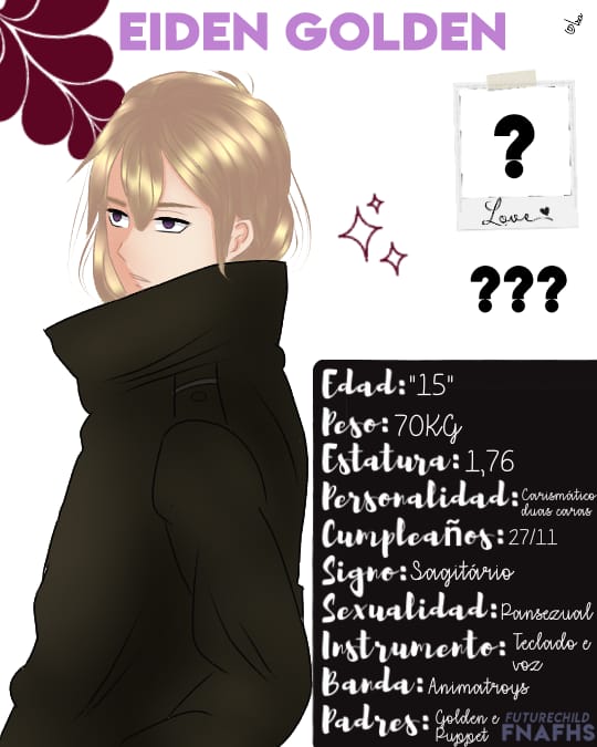 Leticia88876455's tweet photo. #FHSZ3R0 #FNAFHS #FHS #FnafhsHijos #GoldenXPuppet #FnafhsFutureChild #Goldai
El shipp es realmente muy raro Xd
Saluda a Eiden Golden,tu madre en realidad Mai, por lo que también se puede considerar como el hijo de Goldai. https://t.co/JLvs3zAfCn