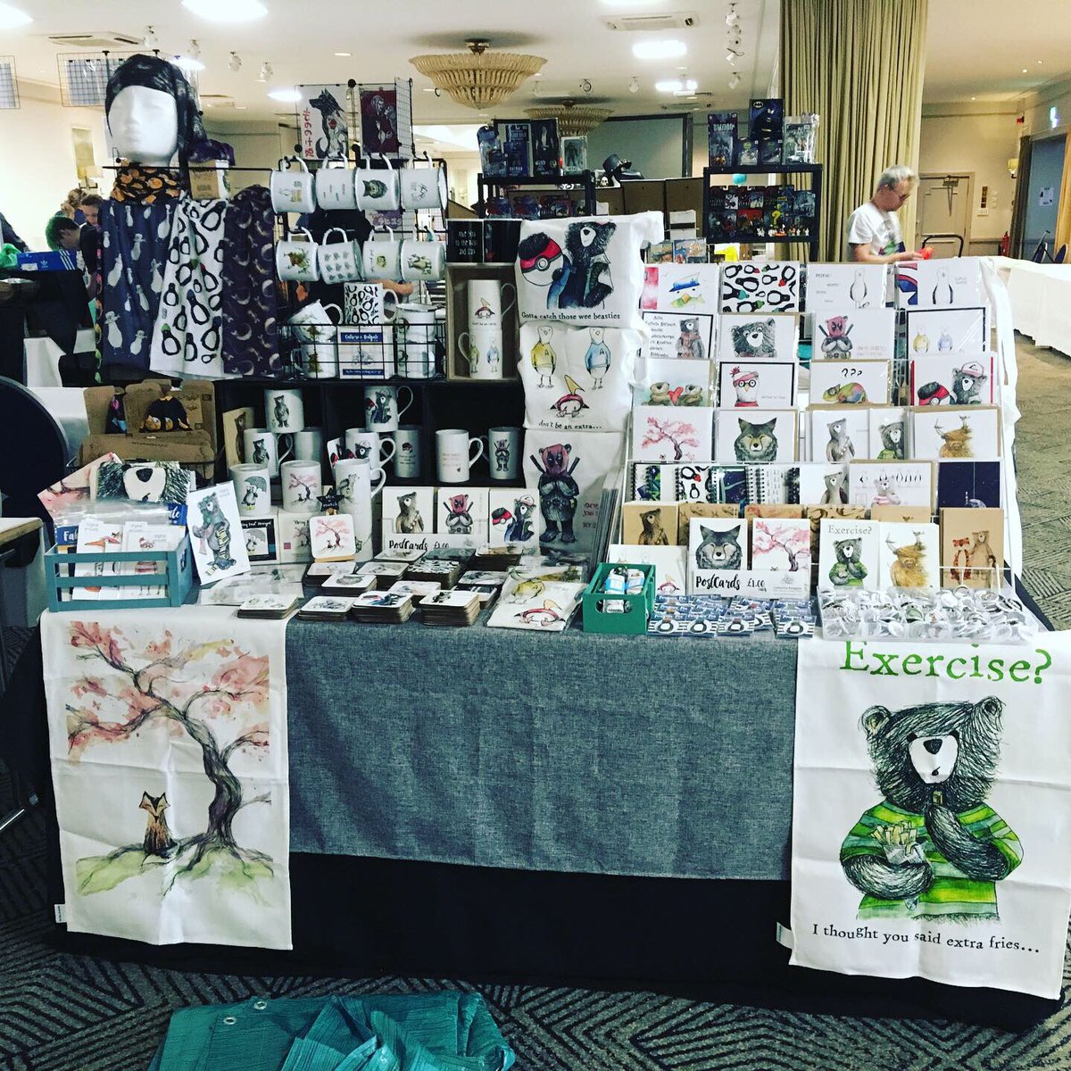 CRedgateART's tweet photo. Its all happening at @TeamGCCC today in the @DoubleTreeABZ - selling my comic con wares and original art until 6.30pm! :)
#comiccon #GraniteCityComicCon #whatsonaberdeen https://t.co/4AmrLOVarK