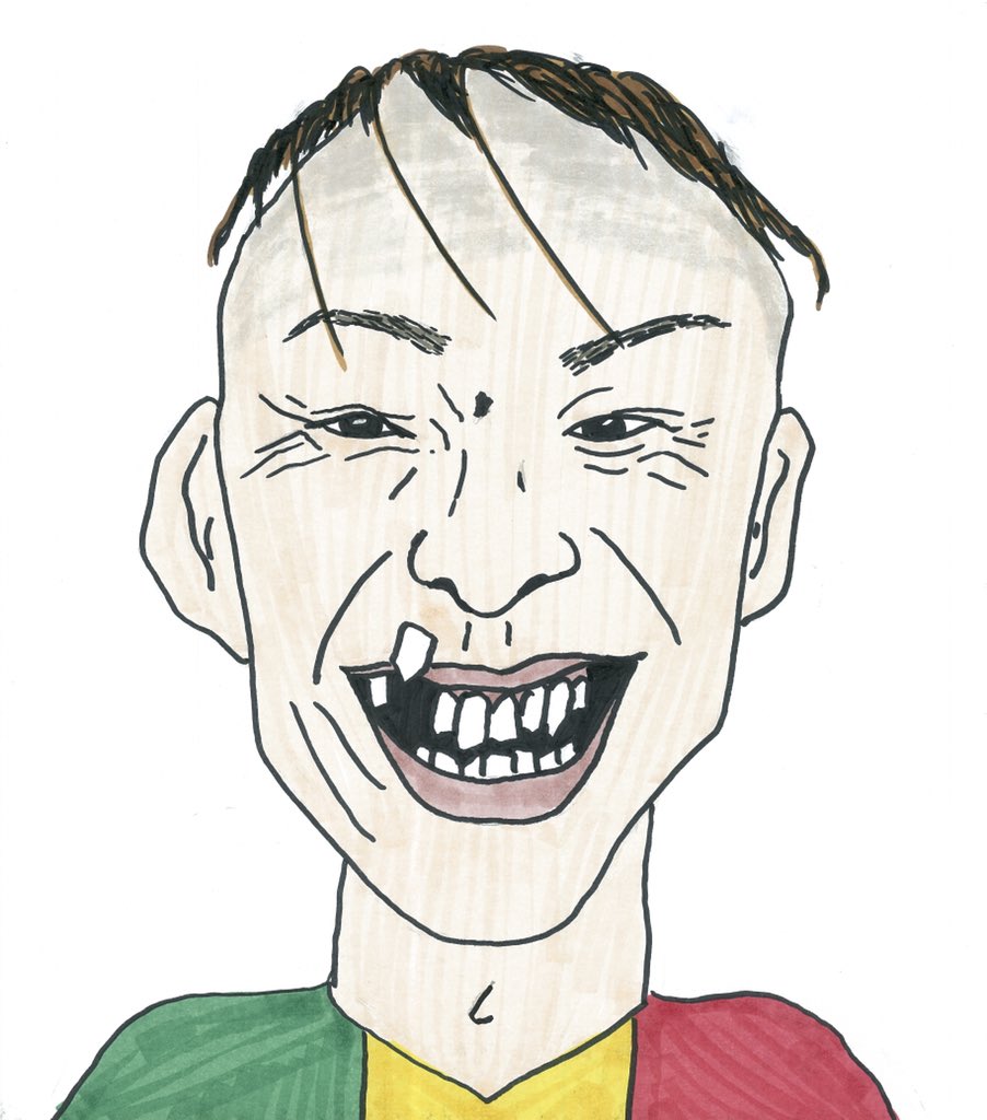 さえない似顔絵36】 アインシュタイン 河井ゆずるさん #さえない似顔絵