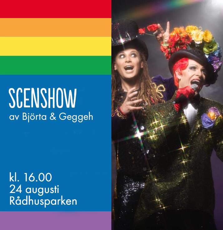 JonkopingQomUt's tweet photo. Missa inte en rafflande och glittrande föreställning direkt när paraden kommer in i parken!  

#jkpgpride2019 #jkpgpride #loveislove #jonkoping #jönköping #jkpg #hbtqia #pride #prideweek #sverige #sweden #småland https://t.co/dbic8keWgm