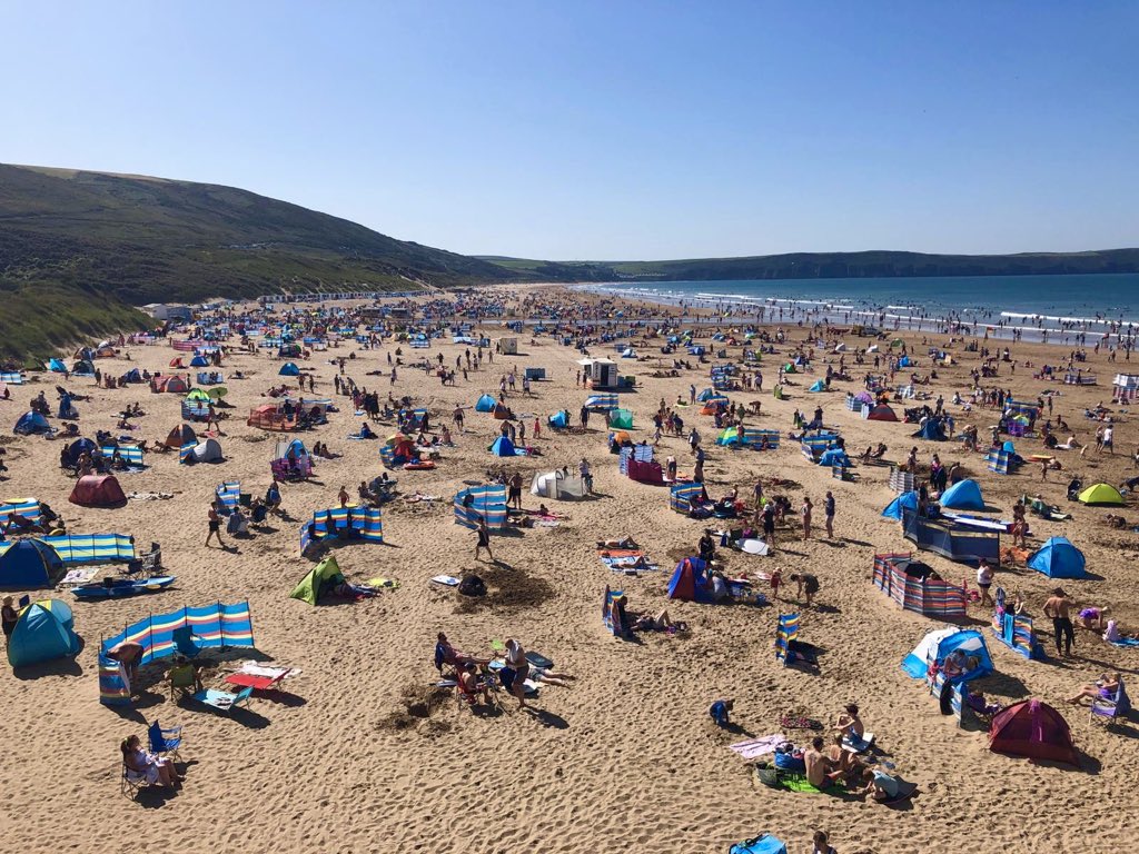 100% gorgeous! ☀️☀️☀️☀️Scorching 🥵 sunny &amp; lovely <a href="/lovenorthdevon/">North Devon</a> here <a href="/BeachWoolacombe/">Parkin Estates</a> #SaturdayMorning #BankHolidayWeekend