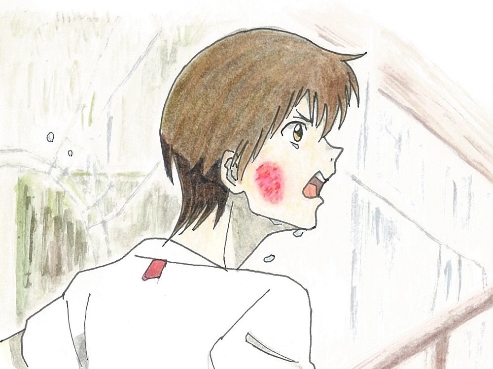 よし子 代々木会館の外階段を駆け上がるシーン 背景超適当 天気の子 森嶋帆高 イラスト 水彩 呉竹リアルブラッシュ 祝興行収入100億円突破 T Co Vsocxdn61d Twitter