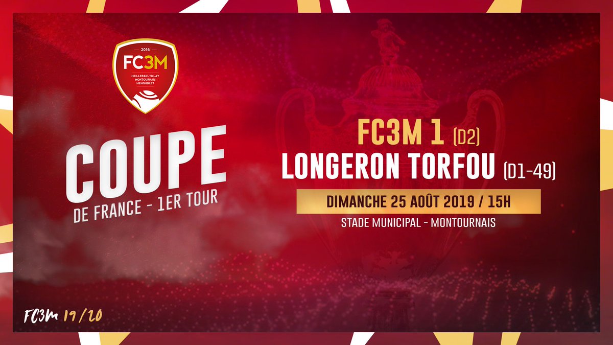 FC3M_football's tweet photo. โก๏ธ La compรฉtition reprend demain avec le 1er tour de @coupedefrance pour #FC3M1 !
๐ Longeron Torfou (D1)
๐๏ธ Montournais
โ๏ธ 15h00
#ToutEstBonIci #RoadToOnVaEssayerDePasser https://t.co/sIAsm508Z0