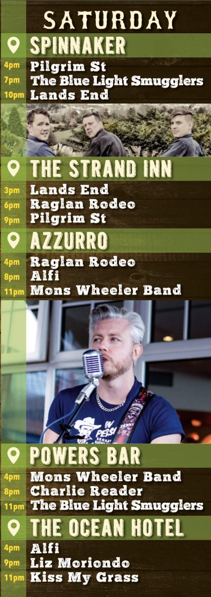 Today (Saturday) at the 25th #DunmoreEastBluegrassFestival!
Download the full festival programme at discoverdunmore.com to check out all the great acts playing #FREE gigs across the weekend! #Bluegrass #Americana #Rockabilly #blues #country
