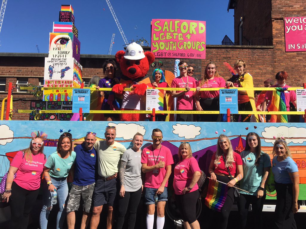 yourseddon's tweet image. Ready to start the parade!! @SalfordCouncil @wuu2salford 
#Pride #LGBTQ+ #MCRPride