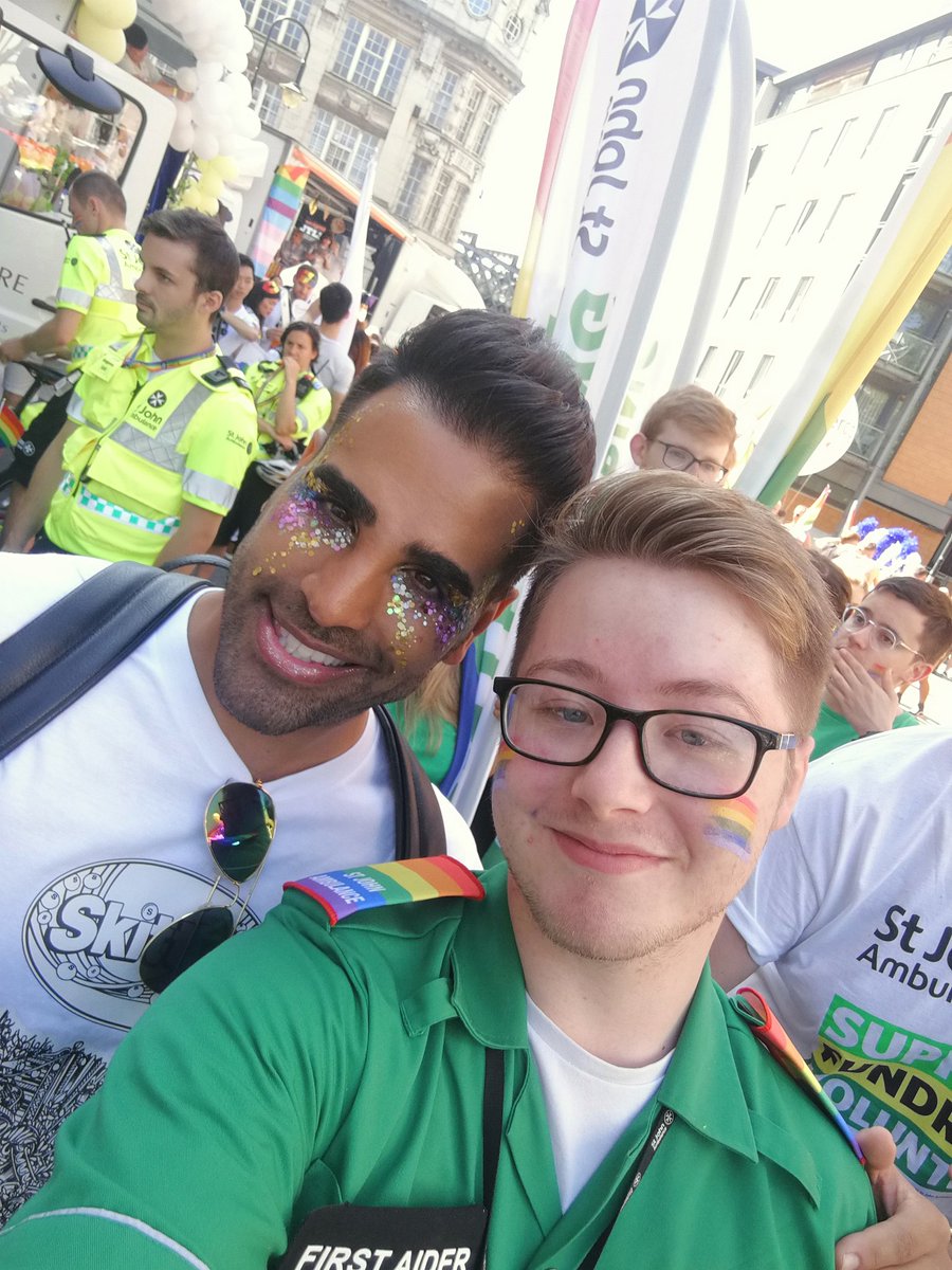 KaneMorgan13's tweet photo. We even met the amazing @DrRanj! Lovely to see him celebrating pride to the full! ♥ https://t.co/oIiv47nqyl