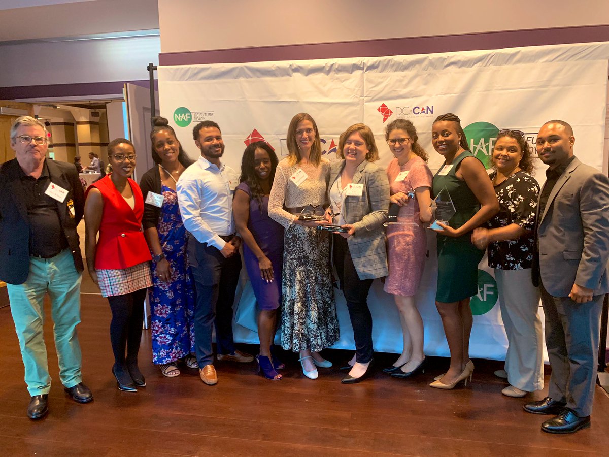 chec_aoht's tweet photo. Congratulations to all our AOHT family who were recognized at the #DCCAN reception this past wk. Kudos Katherine Novinki for your Work-Based Learning Leadership @DCCollegeCareer & Claire and Lisa of @destinationdc for your tremendous contributions to our students @NAFCareerAcads https://t.co/R4oaz5fn1h