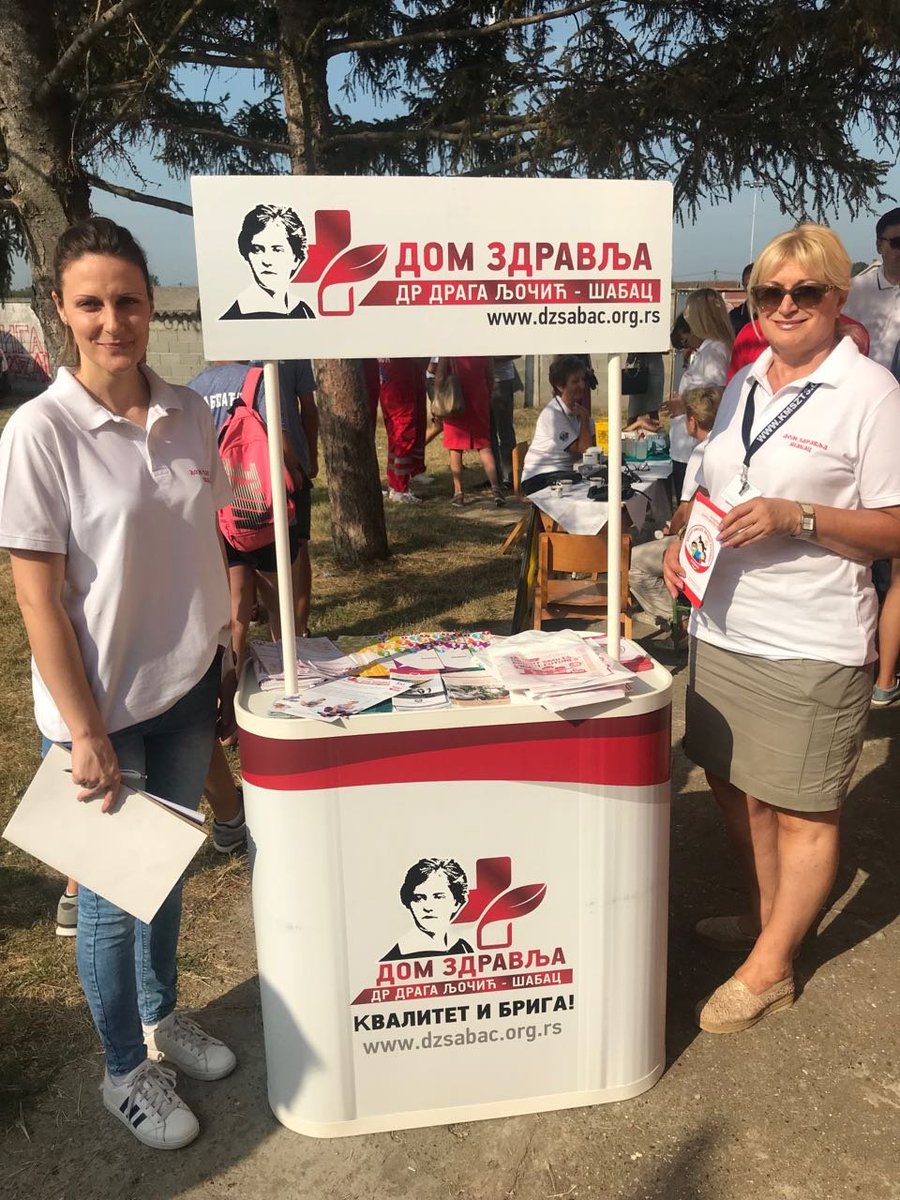 dzsabac's tweet photo. Naše ekipe na 14. Olimpijskim seoskim igrama Šapca - prilika da naši sugrađani provere svoje zdravlje i dobiju korisne savete od naših lekara, a za naše sugrađanke zakazivali smo mamografiju u okviru Skrininga na kacinom dojke #ZDRAVLJE_na_1_mestu https://t.co/K4GuMBYxO8