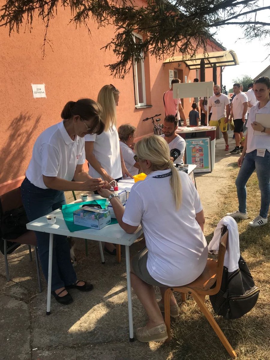 Naše ekipe na 14. Olimpijskim seoskim igrama Šapca - prilika da naši sugrađani provere svoje zdravlje i dobiju korisne savete od naših lekara, a za naše sugrađanke zakazivali smo mamografiju u okviru Skrininga na kacinom dojke #ZDRAVLJE_na_1_mestu