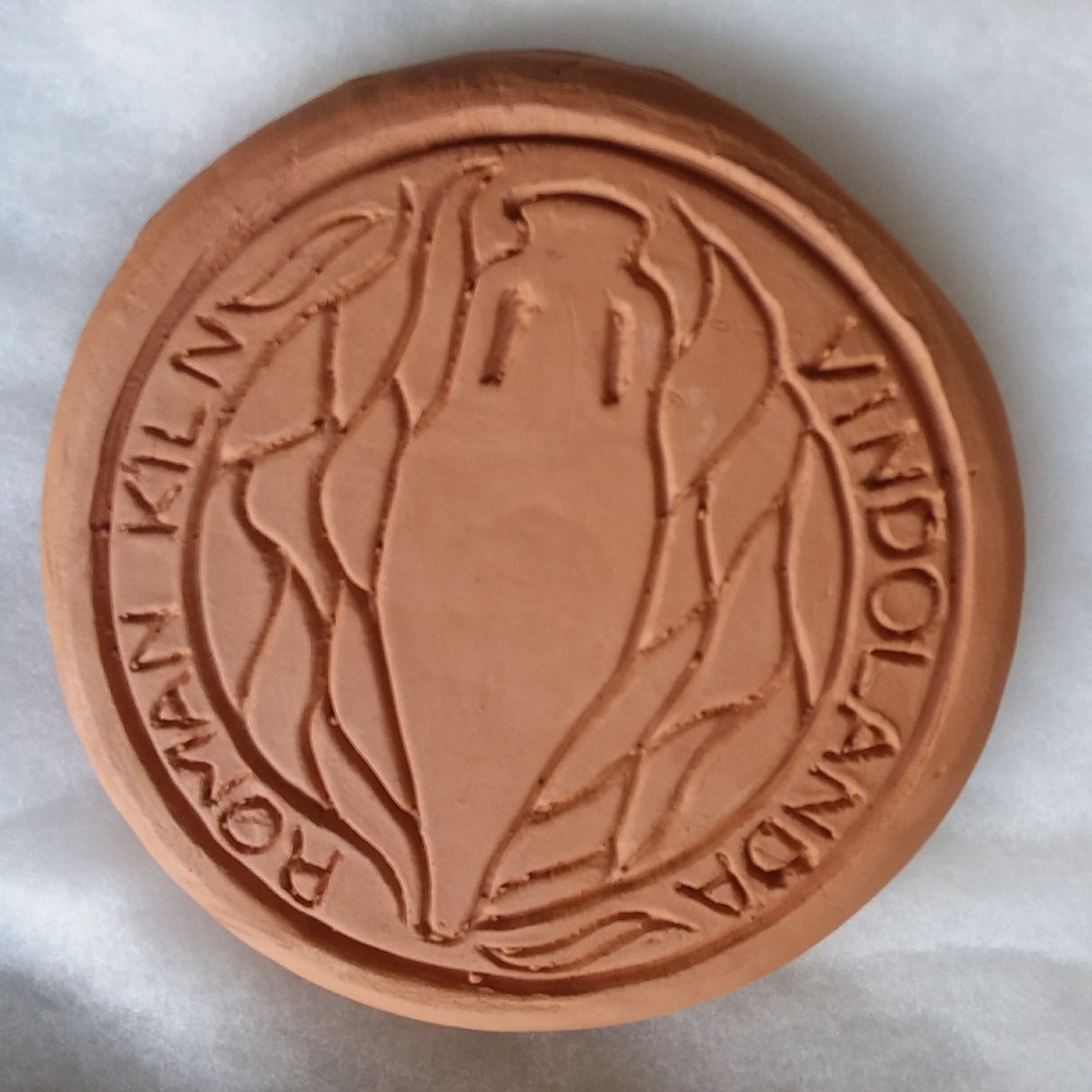 Helencello's tweet photo. I sponsored a roof tile for a replica kiln at the Northumberland Roman site of Vindolanda. My "thank you" turned up today. Love it. 😊
@VindolandaTrust @Pottedhistory #noIV #Archaeology https://t.co/Hi21JRXSsc