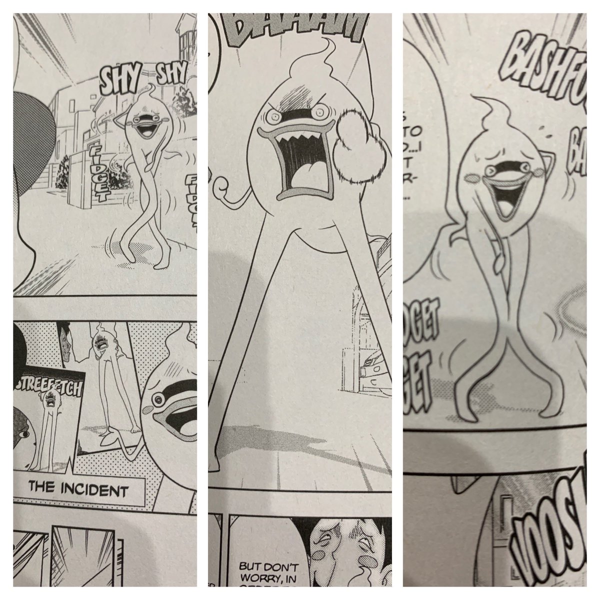 漫画【妖怪ウォッチ12巻】。
どこかの国版。
色んな効果音が差し替えられる中、ネタの表紙イジリ(写真2)は差し替えられてなかった。
気持ち悪いウィスパー(写真3)の面白さは海外の人にも伝わるのかなぁ…?
表紙裏の隠し4コマ(写真4)もキチンと収録されておりました♪