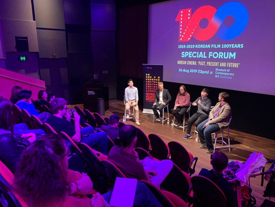 KOFFIAFilmFest's tweet photo. A great talk on ‘Korean Cinema: Past, Present and Future’ earlier today! Shoutout to our awesome panellists and audiences who passionately shared their insights into the achievements and opportunities of Korean films and its industry. https://t.co/91tZyWmihk