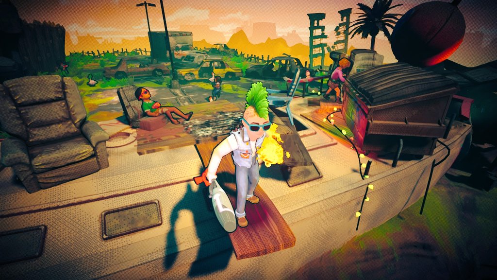appyplays's tweet photo. #RADGame is a blast! Awesome mutations, great combat and love the soundtrack. Inspired use of tapes etc. Great stuff. Been playing it with the kids all morning 👍 kudos @DoubleFine #VirtualPhotography https://t.co/NDPp3aIX0t