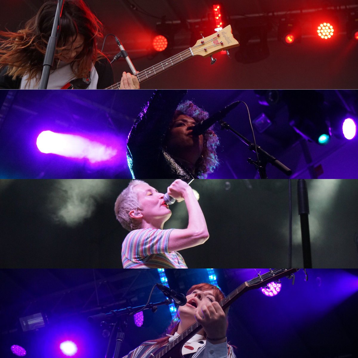 dinealonemusic's tweet image. Yesterday we had the pleasure of having such a great line-up of female artists. Thank you #NOBRO, @alexandriamyoh, @weavesmusic, and @julytalk 

#HoppedandConfused Day 2 🔥: @Sloanmusic, @BornRuffians, @cleopatrickband, and @taylorknoxmusic