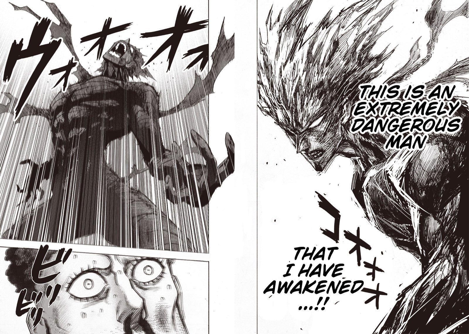 Brothere Onepunchman Ch 115 Puri Puri Prisoner Finds Garou Garou Deals Puri Puri Some Serious Blows One Of My Favorite Scenes From This Arc Saitama Amp Flashy Flash Meet Flashy Flash