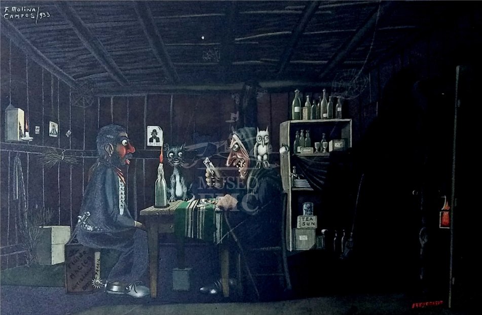 MuseoFMC's tweet photo. Esta lúgubre pintura llamada "V'a correr sangre!", también fue realizada para el almanaque Alpargatas en Febrero de 1934.
¿Qué les transmite esta obra? 🤔 https://t.co/Df2E1Ojnba