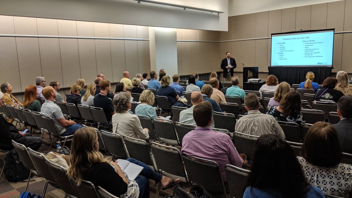 avinformatics's tweet photo. Dr. Lustgarten advising #fetchdvm360 #Talbot19 attendees on how to use common computer-based tools to improve your practice today! (Catch this talk in room 2209) #betterdatasavespets #veterinaryinformatics @fetchdvm360 @thetechdvm https://t.co/wCWfyF63Uf