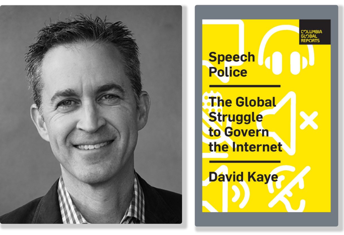 FCOPLAW's tweet photo. Don’t miss “Speech Police: The Global Struggle to Govern the Internet” with David Kaye, U.N. Special Rapporteur on the Right to Freedom of Opinion. Mon., Aug. 26th, 5:30 p.m., at @MuseumVenturaCo. Free to attend. RSVP now at https://t.co/fNQQceBN0H or email aclinton@fcoplaw.com. https://t.co/Xv2piSail4