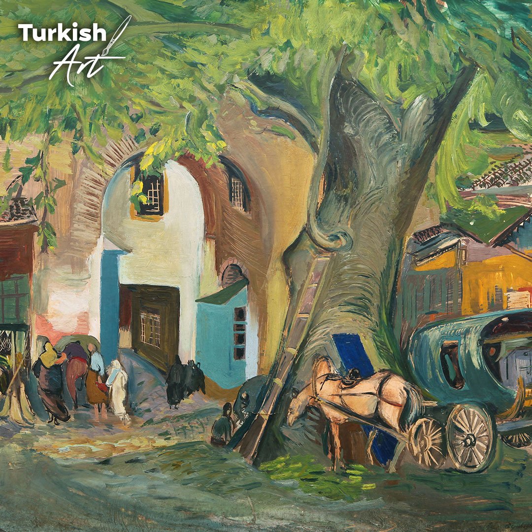 GoTurkiye's tweet photo. After living in Paris and studying art for years, celebrated painter Eren Eyüboğlu found her true inspiration in the Anatolian people and landscapes.
#Turkey #TurkishArt #ErenEyuboglu https://t.co/QctiRRgO8j