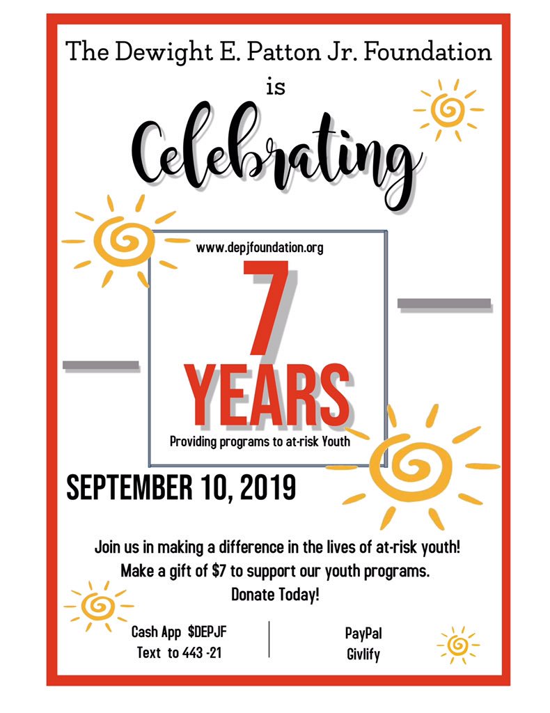 depjfoundation's tweet photo. We’re celebrating 7 years! #DEPJF #youthprograms #celebration https://t.co/Jd4zLWcP44