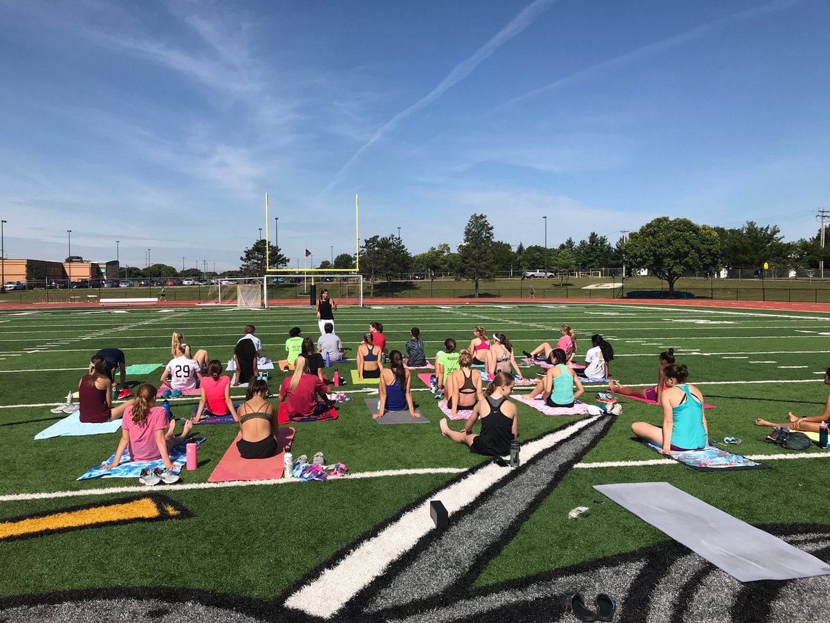 Team yoga in the sun on Saturday!! The BEST!!!