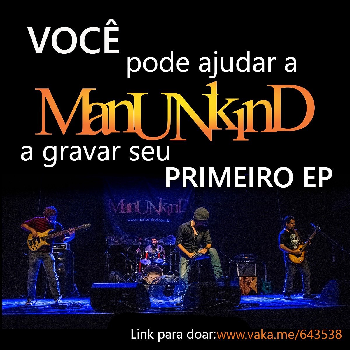 manunkindband's tweet photo. 🤘 Estamos na luta para gravarmos nosso primeiro EP e estamos lançando uma vaquinha para ajudarem. Aos colaboradores, além dos eternos agradecimentos, teremos recompensas. Para doar, acesse o link: https://t.co/F8uJU8Lzv6

Desde já, muito obrigado!

#manunkind #heavymetal https://t.co/brqGeK9vZo