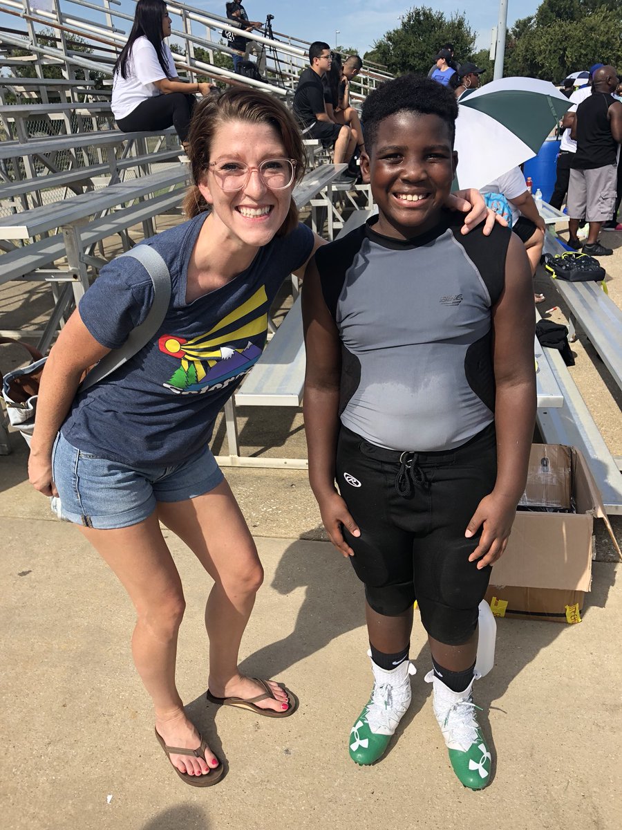 KochKiddosin3rd's tweet photo. Had an INCREDIBLE time supporting one of my students on the football field today! Even got a TOUCHDOWN on video! Proud of you Mason!! #ilovevickery https://t.co/zYYJZLFM9b