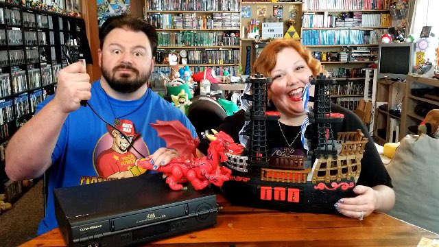 Do_You_Nerd's tweet photo. Here’s a #closerupper of some of the things we picked up from our #fellowshipofthecon #video. If you haven’t yet head over to our #doyounerd #youtubechannel and check out the #pickup video. . #dragon #pirateship #vcr https://t.co/viG2U4RtKC