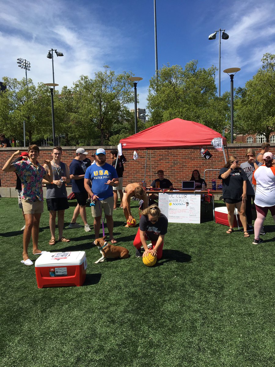 LIVE from club sports on the green!

Come meet the boys and <a href="/UCWWaterPolo/">UCWomen's Water Polo</a>!
#Bearcats #RunIt